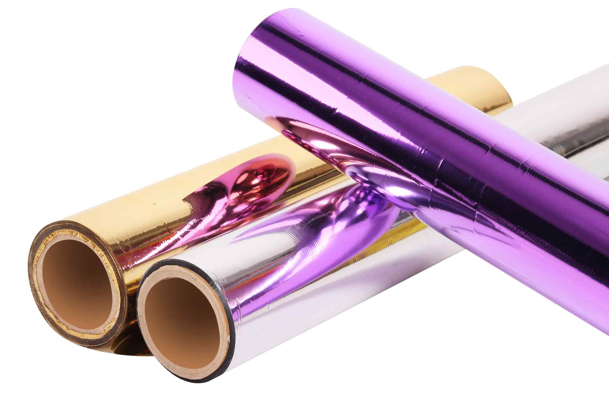 PET purple metallized thermal lamination film